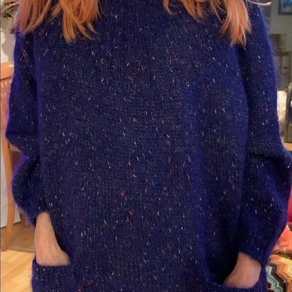 Paul et Duffier  Mock Turtle  Tunic Sweater Mohair Vintage c. 1985 - Picture 7 of 10